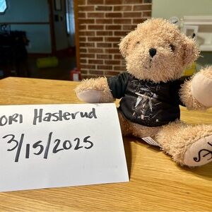 Taylor Swift Fearless Tour Teddy Bear with Black T-Shirt